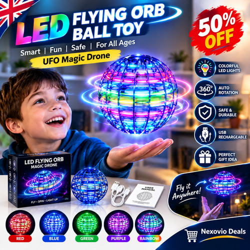 Led flying orb ball - orb, toy