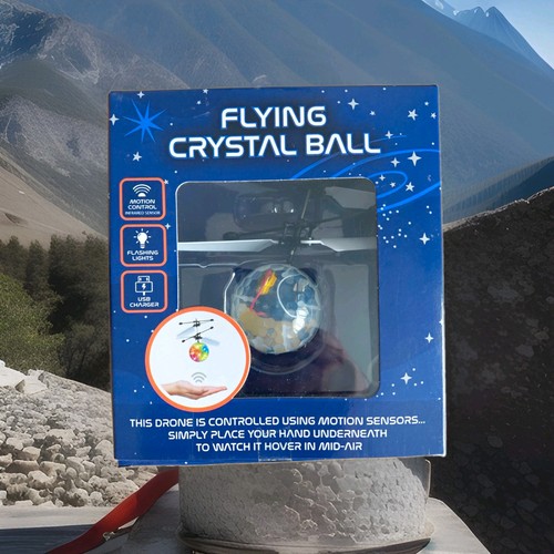 Flying crystal ball motion - crystal,