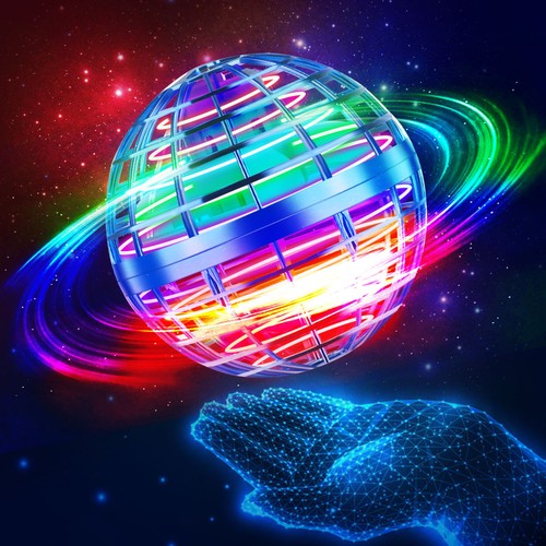 Flying orb spinning ball fly - spinning,