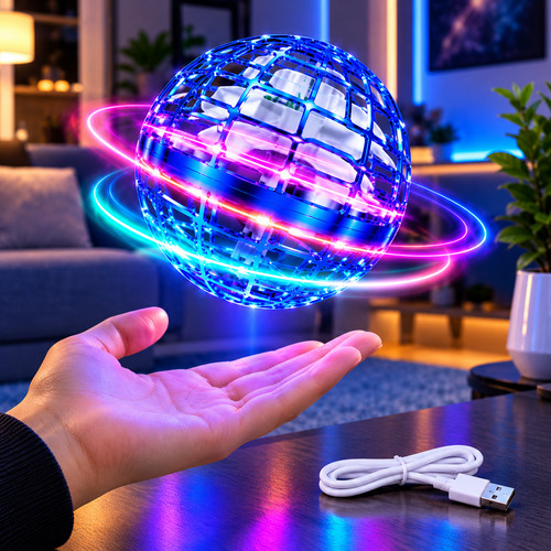 Flying spinner ball - flying,