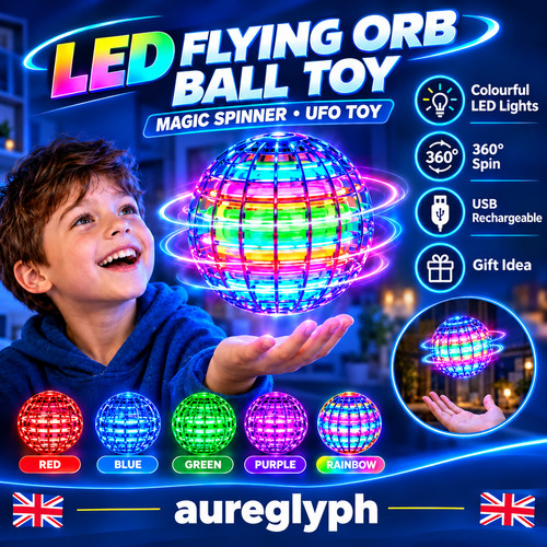 Led flying orb ball - orb, toy