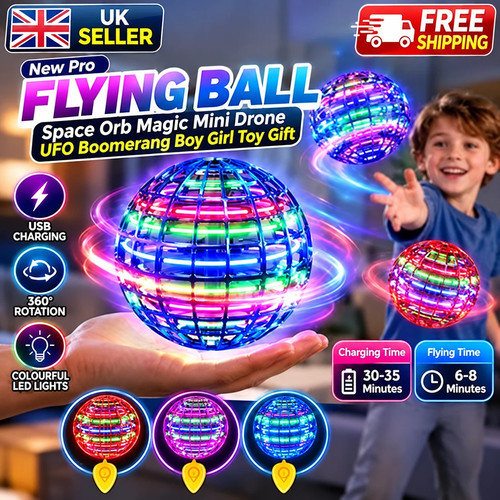 Led flying orb ball - led,