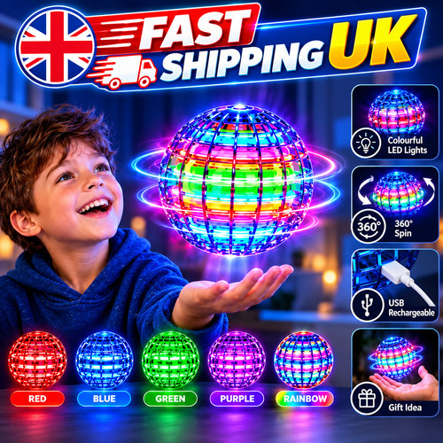 Led flying orb ball toy - **led,
