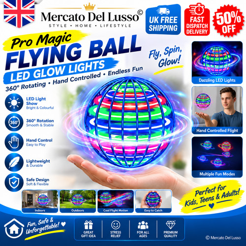 Led flying orb ball toy - led,