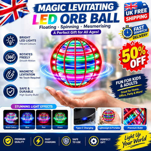Led flying orb - flying, toy