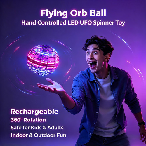 Ufo flying ball hand - flying,