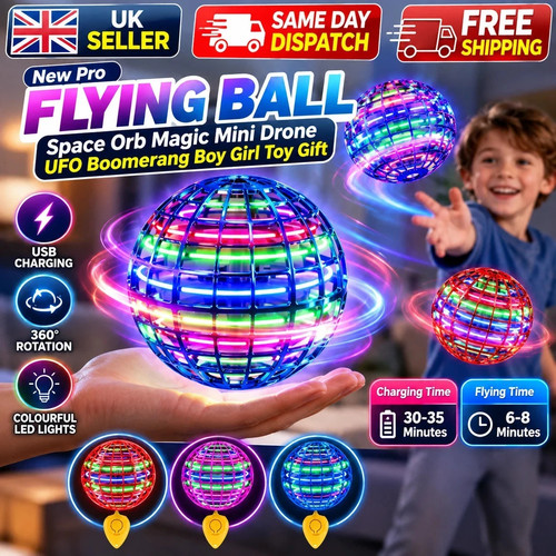 Led flying orb ball toy - orb,