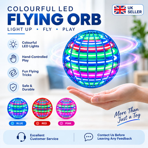 Led flying orb ball toy - ball,